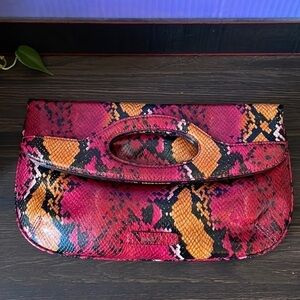 Nine & Co by Nine West snakeskin satchel